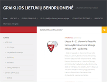 Tablet Screenshot of lietuviubendruomene.gr